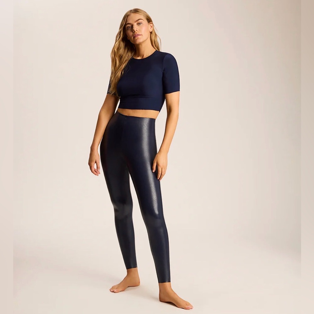 Commando Faux Leather Leggings Black Size Small